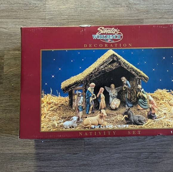 Santa Workshop Other - New NIB Santa Workshop Nativity Scene Christmas Decor
